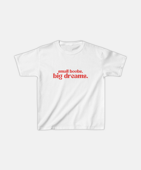 "SMALL BOOBS" BABY TEE